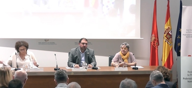 El Defensor del Pueblo, presente en la jornada “Estrategias para erradicar la pobreza y la exclusión social en Navarra”